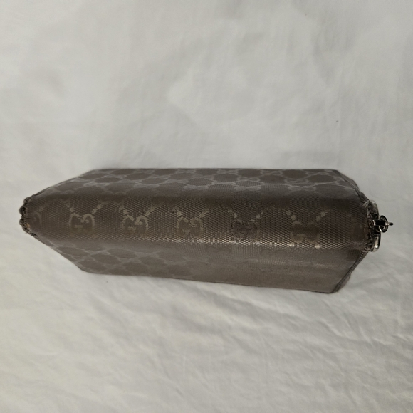 Gucci Brown Monogram Wallet with Silver Charm - Picture 10 of 13